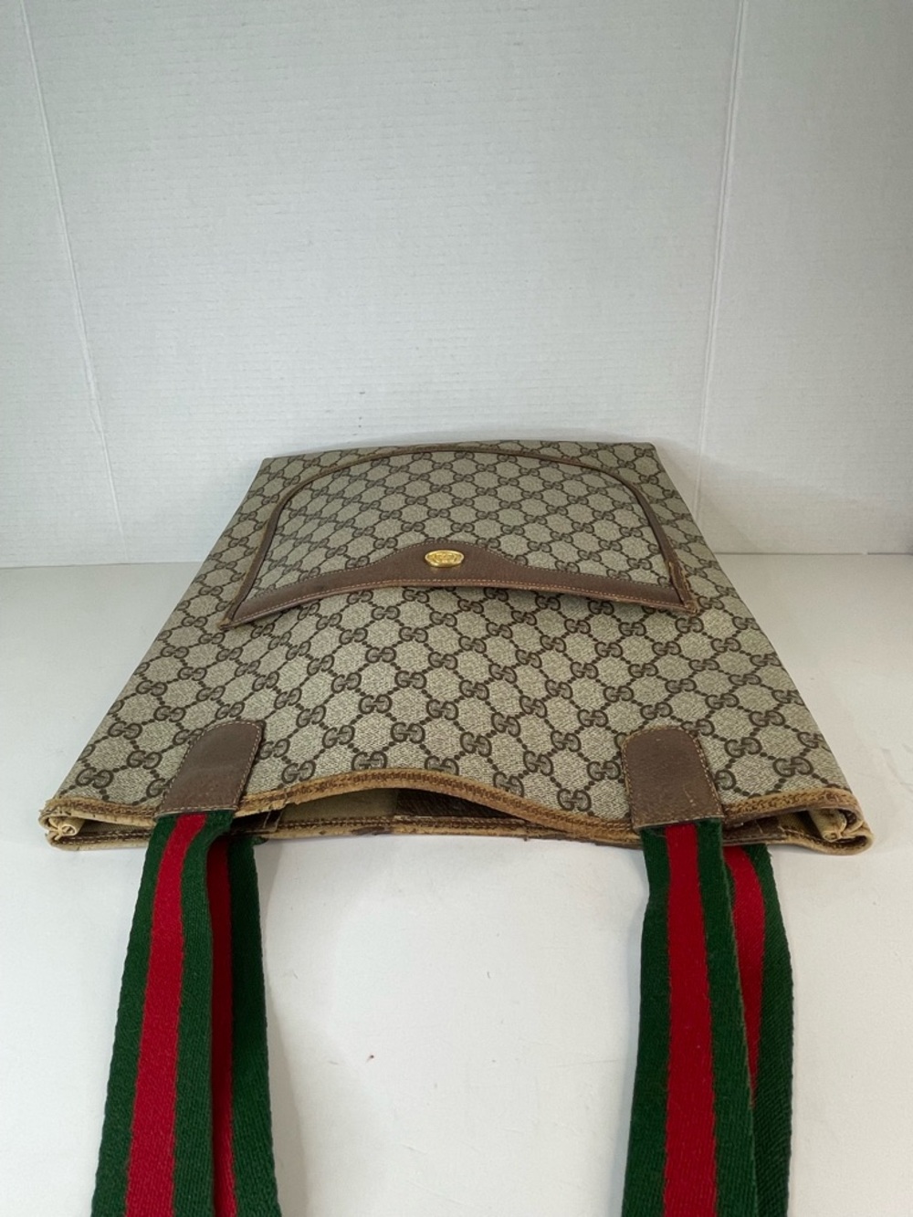 GUCCI CC MONOGRAM SHERRY LINE TOTE - Picture 10 of 15